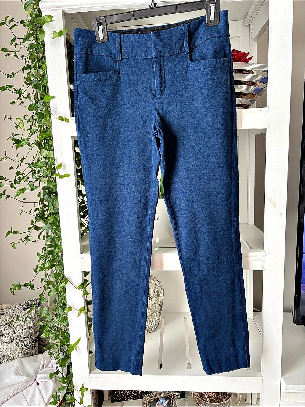 Banana Republic Jackson Fit Straight Leg Pants in Blue Size 4
